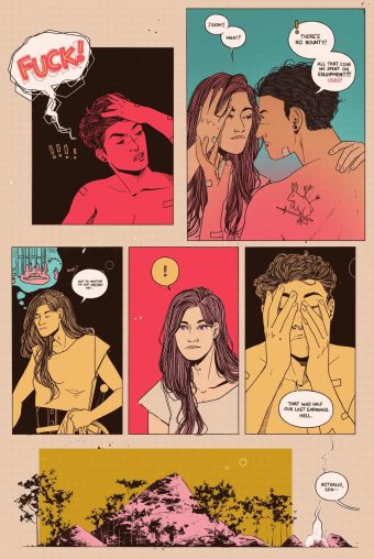 Ser and Rowan break their near kiss to bemoan their finances.